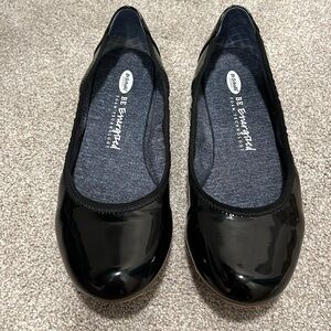 Dr. Scholl's Women's Black Patent Leather Ballet Flat - Size 9.5M